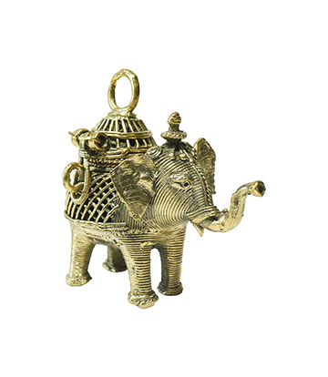 Dokra Elephant Ornament Box