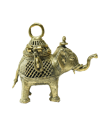 Dokra Elephant Ornament Box