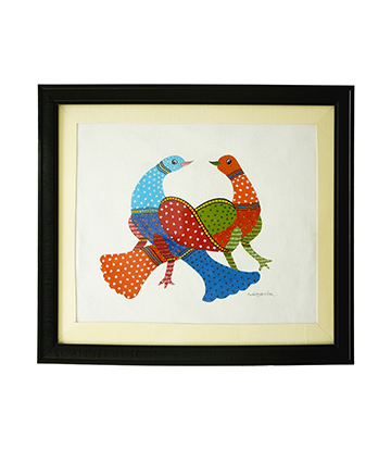 Nature's Companions – Gond Art Wall Frame